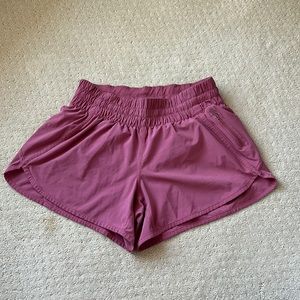 Lululemon Hotty Hot Short, Dark Pink. Size 8